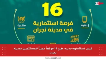 فرص استثمارية جديدة: طرح 16 موقعاً مميزاً للمستثمرين بمدينة نجران